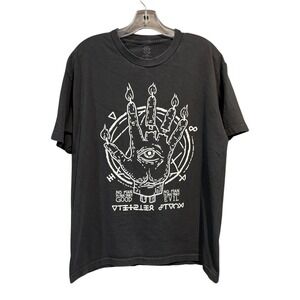 WWE NXT Authentic Aleister Black Pro Wrestling Fade To Black Wicked T-Shirt L